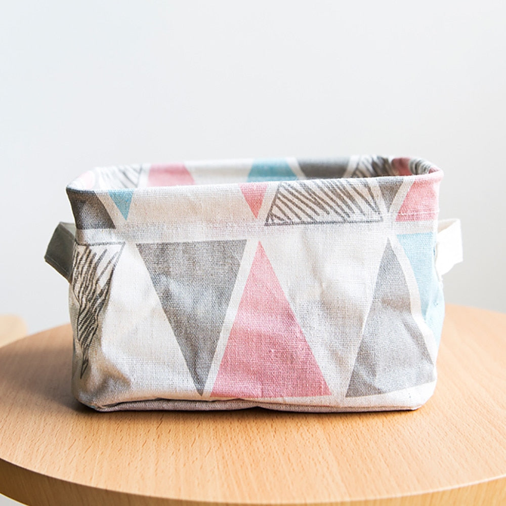 Foldable Colors Storage Bin Closet Toy Box Container Organizer Fabric Basket Home Desktop Storage Basket Bags